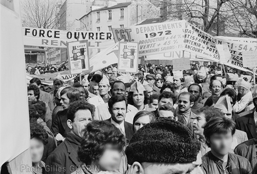 Grve  l'usine Renault de l'le Seguin  Boulogne-Billancourt - 27 mars 1973