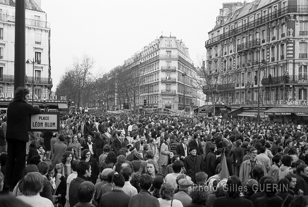 Manifestation ouvriers lycéens 2 avril 1973