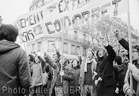 Manifestation unitaire ouvriers lycens 9 avril 1973