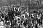 1973  - Manifestation comédiens contre déclaration Maurice Druon - Enterrement de la Liberté