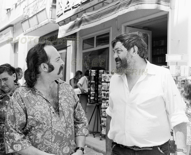Gaston Beltrame et Jean-Pierre Chabrol - Les Vans (07), rue Droite - 15 juillet 1972
