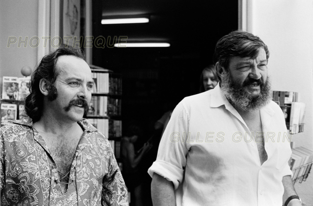 Gaston Beltrame et Jean-Pierre Chabrol - Les Vans (07), rue Droite - 15 juillet 1972