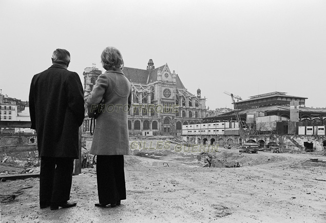 Démolition des halles de Baltard de Paris - 1972-73  