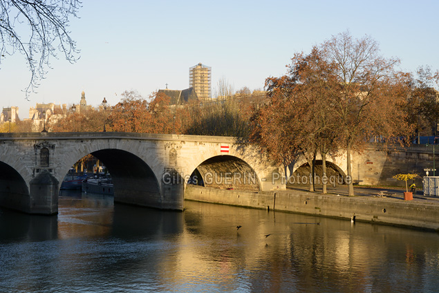 Le pont Marie vu depuis l'le Saint Louis - Paris