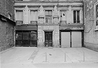 Faade dlabre quartier Beaubourg 1974