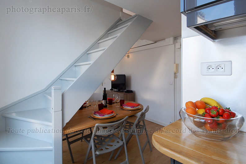 Duplex - Escalier pour acc�der au 2�me niveau