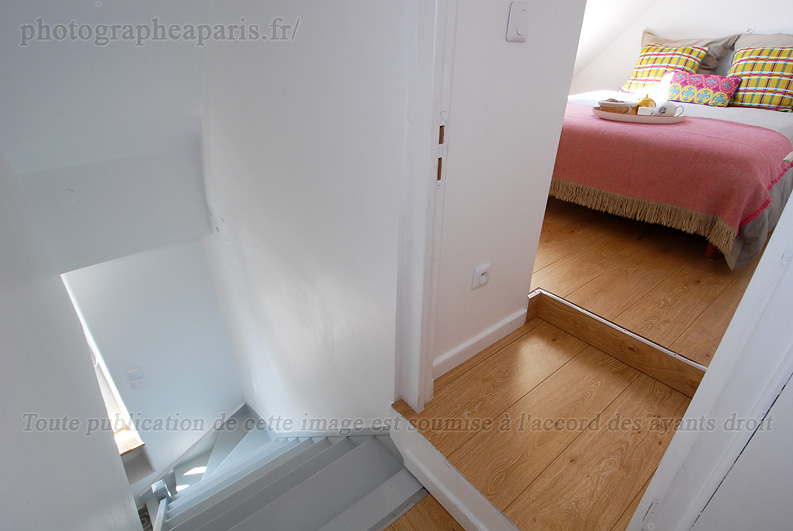 Duplex - Escalier et chambre � coucher