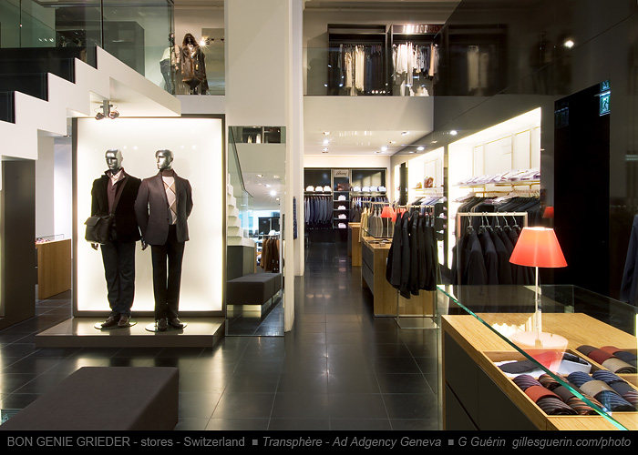 Magasin Bong�nie Grieder de Z�rich - Rayon Homme