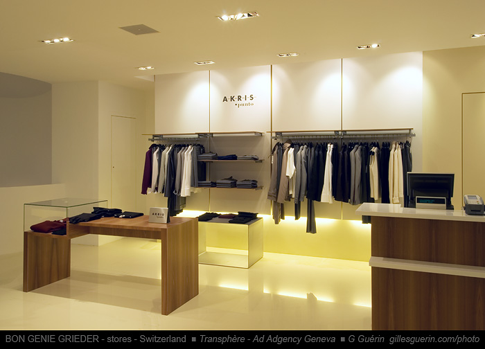 Magasin Bong�nie Grieder de  Berne - Rayon Homme