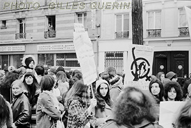 Manifestation du MLF  Paris de Belleville au Pre Lachaise - 25 novembre 1972