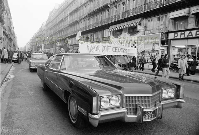 Manifestation  Paris contre la guerre du Vit Nam 20/01/1973