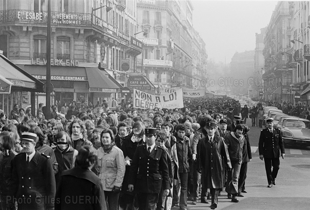 20 mars 1973 - Mobilisation lycenne  Paris et contre la loi Debr...