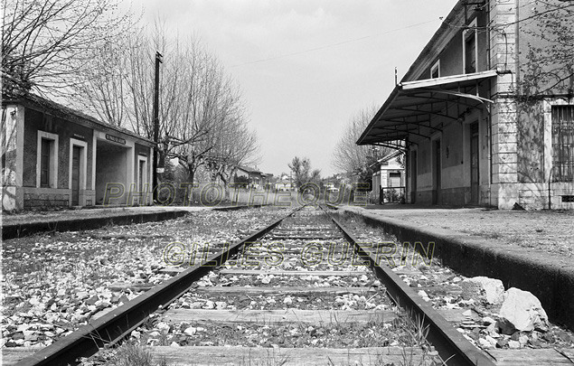Gare de chemin de fer abandonnée