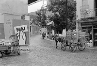 Turquie 1973 - Place de village avec carriole