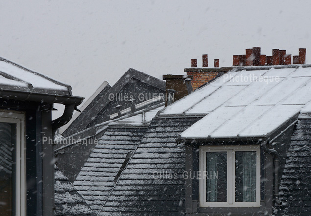 Les toits de Paris sous la neige - Porte de Saint-Cloud - Hivers 2021